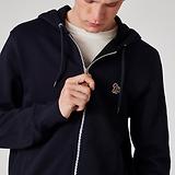 Thumbnail 2 of PS By Paul Smith Men's Cotton Zip-Front Zebra Logo Hoodie - Dark Navy