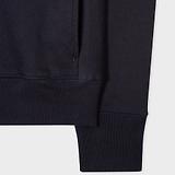 Thumbnail 5 of PS By Paul Smith Men's Cotton Zip-Front Zebra Logo Hoodie - Dark Navy