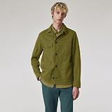 Thumbnail 2 of PS By Paul Smith Men's Garment-Dye 'Broad Stripe Zebra' Cotton Work Jacket - Khaki