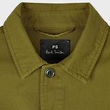 Thumbnail 5 of PS By Paul Smith Men's Garment-Dye 'Broad Stripe Zebra' Cotton Work Jacket - Khaki