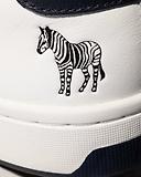 Thumbnail 5 of PS By Paul Smith Men's Leather Albany Zebra Trainers - White