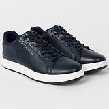 Thumbnail 2 of PS By Paul Smith Men's Leather 'Albany' 'Zebra' Trainers - Navy
