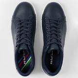 Thumbnail 3 of PS By Paul Smith Men's Leather 'Albany' 'Zebra' Trainers - Navy