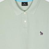 Thumbnail 2 of PS By Paul Smith Men's Organic Cotton Zebra Polo Shirt - Sage Green