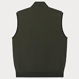 Thumbnail 2 of PS By Paul Smith Men's 'Sports Stripe' Mixed Media Gilet - Green