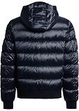 Thumbnail 3 of Parajumpers Men's Pharrell Hooded Down Bomber Jacket - Blue Navy