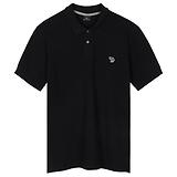Thumbnail 1 of PS By Paul Smith Men's Cotton-Piqué Zebra Logo Polo Shirt - Black