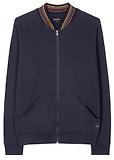 Thumbnail 1 of Paul Smith Men's Cotton 'Artist Stripe' Zip Lounge Top - Navy