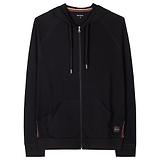 Thumbnail 1 of Paul Smith Men's Jersey Cotton Zip Lounge Hoodie - Black