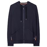 Thumbnail 1 of Paul Smith Men's Jersey Cotton Zip Lounge Hoodie - Navy