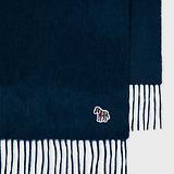 Thumbnail 2 of Paul Smith Men's Lambswool Zebra Scarf - Navy