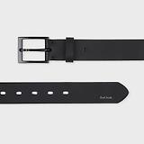 Thumbnail 2 of Paul Smith Men's Leather 'Sports Stripe' Belt - Black