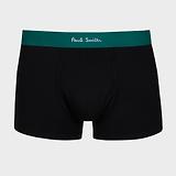 Thumbnail 3 of Paul Smith Men's Mix Waistband 3 Pack Trunks - Black