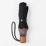 Thumbnail 2 of Paul Smith Men's Signature Stripe Trim Telescopic Umbrella - Black