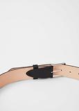 Thumbnail 3 of Paul Smith Men's 'Artist Stripe' Stitch Leather Belt - Black