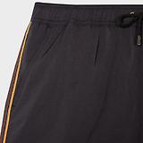 Thumbnail 4 of Paul Smith Men's Swim Shorts With 'Artist Stripe' Trim - Black