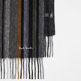 Thumbnail 2 of Paul Smith Men's Trent Stripe Scarf - Grey