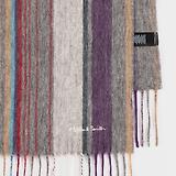Thumbnail 2 of Paul Smith Men's Wool Multi Colour Stripe Scarf - Grey