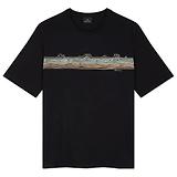 Thumbnail 1 of PS By Paul Smith Men's 'Desert Stripe' Print T-Shirt - Black