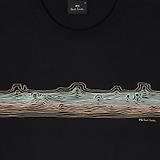 Thumbnail 2 of PS By Paul Smith Men's 'Desert Stripe' Print T-Shirt - Black