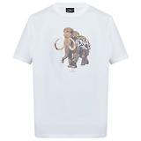 Thumbnail 1 of Paul Smith Men's 'Graffiti Mammoth' Print T-Shirt - White