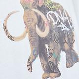 Thumbnail 2 of Paul Smith Men's 'Graffiti Mammoth' Print T-Shirt - White