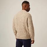 Thumbnail 6 of Peregrine Men's Hudson Made In England Aran Jumper - Skiddaw