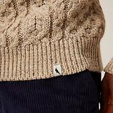 Thumbnail 7 of Peregrine Men's Hudson Made In England Aran Jumper - Skiddaw
