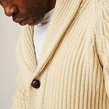 Thumbnail 7 of Peregrine Men's Wilkinson Made In England Cardigan - Ecru