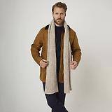 Thumbnail 5 of Peregrine Porter Made In England Ribbed Scarf - Oatmeal