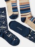 Thumbnail 3 of Joules Men's Kingsbury Socks 2 Pack UK 7-12 - Navy/Oatmeal