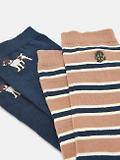 Thumbnail 3 of Joules Men's Kingsbury Socks 2 Pack UK 7-12 - Navy/Camel