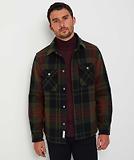 Thumbnail 2 of Woolrich Men's Alaskan Melton Overshirt - Greenstone Check