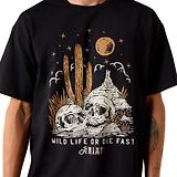 Thumbnail 4 of Ariat Men's Wild Life Boxy T-Shirt - Washed Black