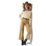 Thumbnail 3 of Ariat Women's Horseshoe Western Long Sleeve Shirt - Sand