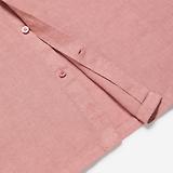 Thumbnail 3 of Oliver Sweeney Men's Somerton Garment Dyed Linen Short-Sleeved Shirt - Rosewood