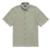Thumbnail 1 of Oliver Sweeney Men's Somerton Short Sleeved Linen Shirt - Sage