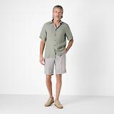 Thumbnail 6 of Oliver Sweeney Men's Somerton Short Sleeved Linen Shirt - Sage