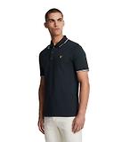 Thumbnail 1 of Lyle & Scott Men's Tipped Polo Shirt - Dark Navy/ White