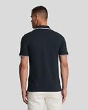 Thumbnail 2 of Lyle & Scott Men's Tipped Polo Shirt - Dark Navy/ White