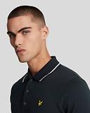 Thumbnail 4 of Lyle & Scott Men's Tipped Polo Shirt - Dark Navy/ White
