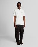 Thumbnail 3 of Lyle & Scott Men's Embroidered Polo Shirt - White/ Jet Black