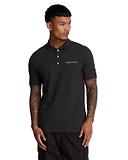Thumbnail 1 of Lyle & Scott Men's Embroidered Polo Shirt - Jet Black/ White