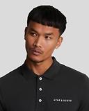 Thumbnail 4 of Lyle & Scott Men's Embroidered Polo Shirt - Jet Black/ White
