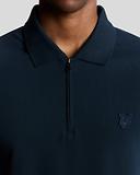 Thumbnail 4 of Lyle & Scott Men's Superfine Cotton Zip Polo Shirt - Carbon