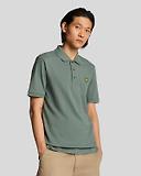 Thumbnail 2 of Lyle & Scott Men's Plain Polo Shirt - Green Mercurial