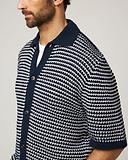 Thumbnail 4 of Peregrine Men's Island Crochet Shirt - Navy