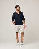 Thumbnail 3 of Peregrine Men's Island Crochet Polo Shirt - Navy
