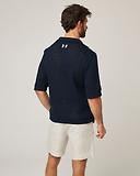 Thumbnail 6 of Peregrine Men's Island Crochet Polo Shirt - Navy
