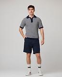 Thumbnail 3 of Peregrine Men's Island Crochet Button Polo Shirt - Navy
